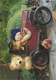 BLOOMSDALE CARDS - BEARS IN CAR