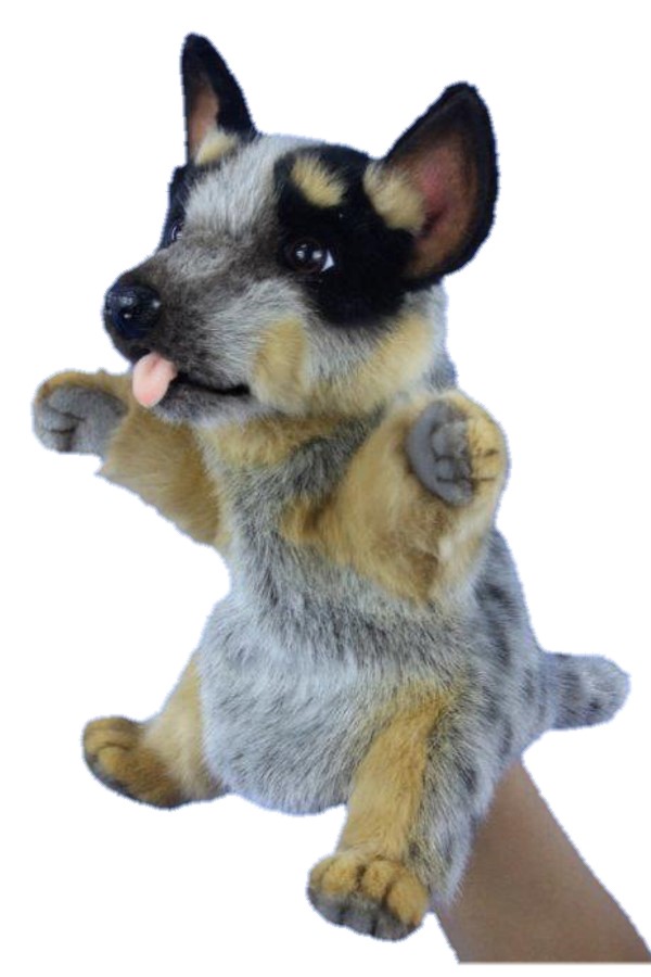 BLUE HEELER <br> HAND PUPPET