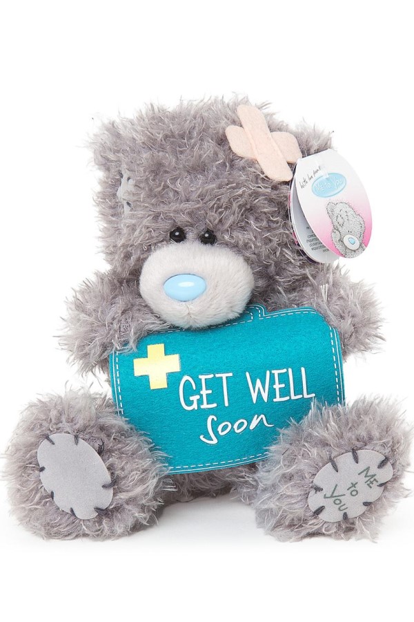 GET WELL BANNER <br> TATTY TEDDY