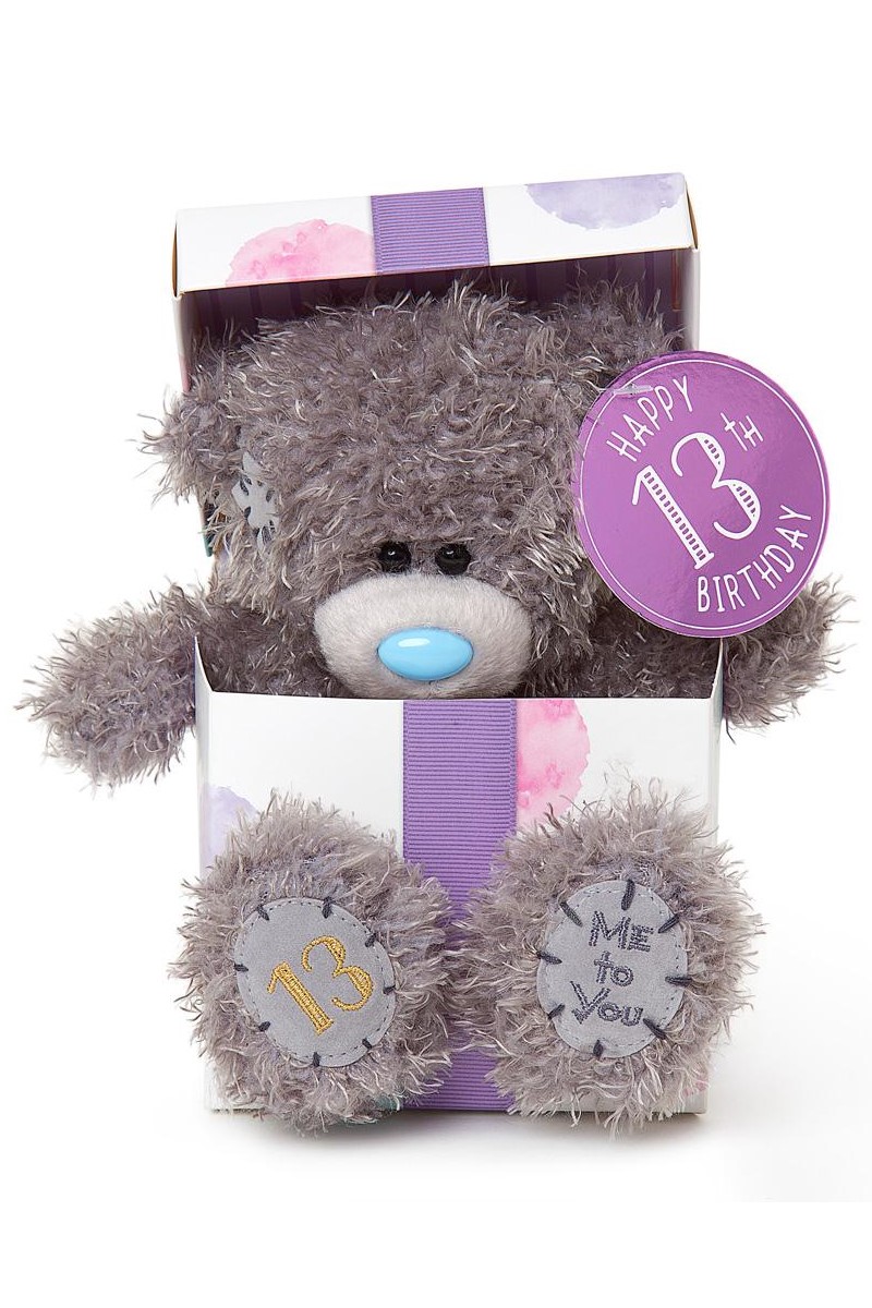 13TH IN BOX <br> TATTY TEDDY