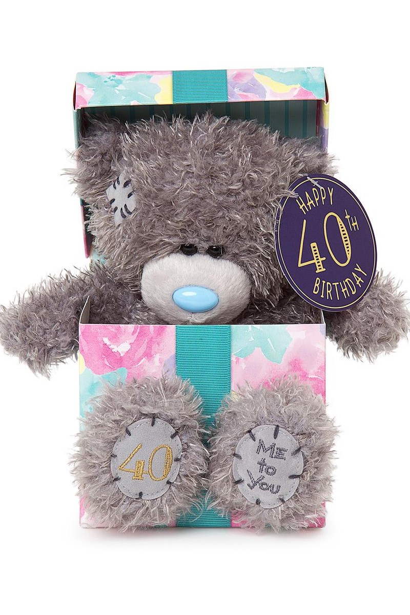 40TH IN BOX <br> TATTY TEDDY