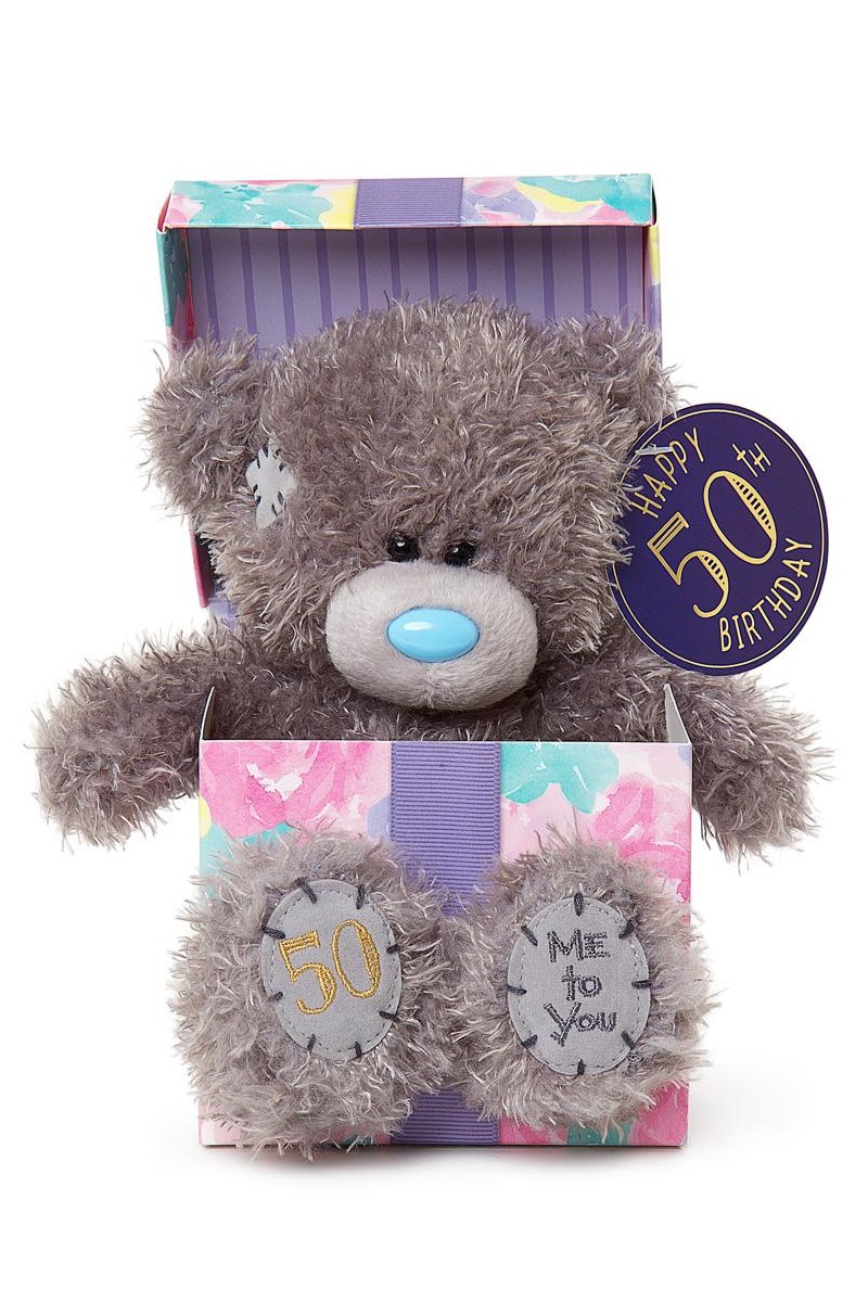 50TH IN BOX <br> TATTY TEDDY