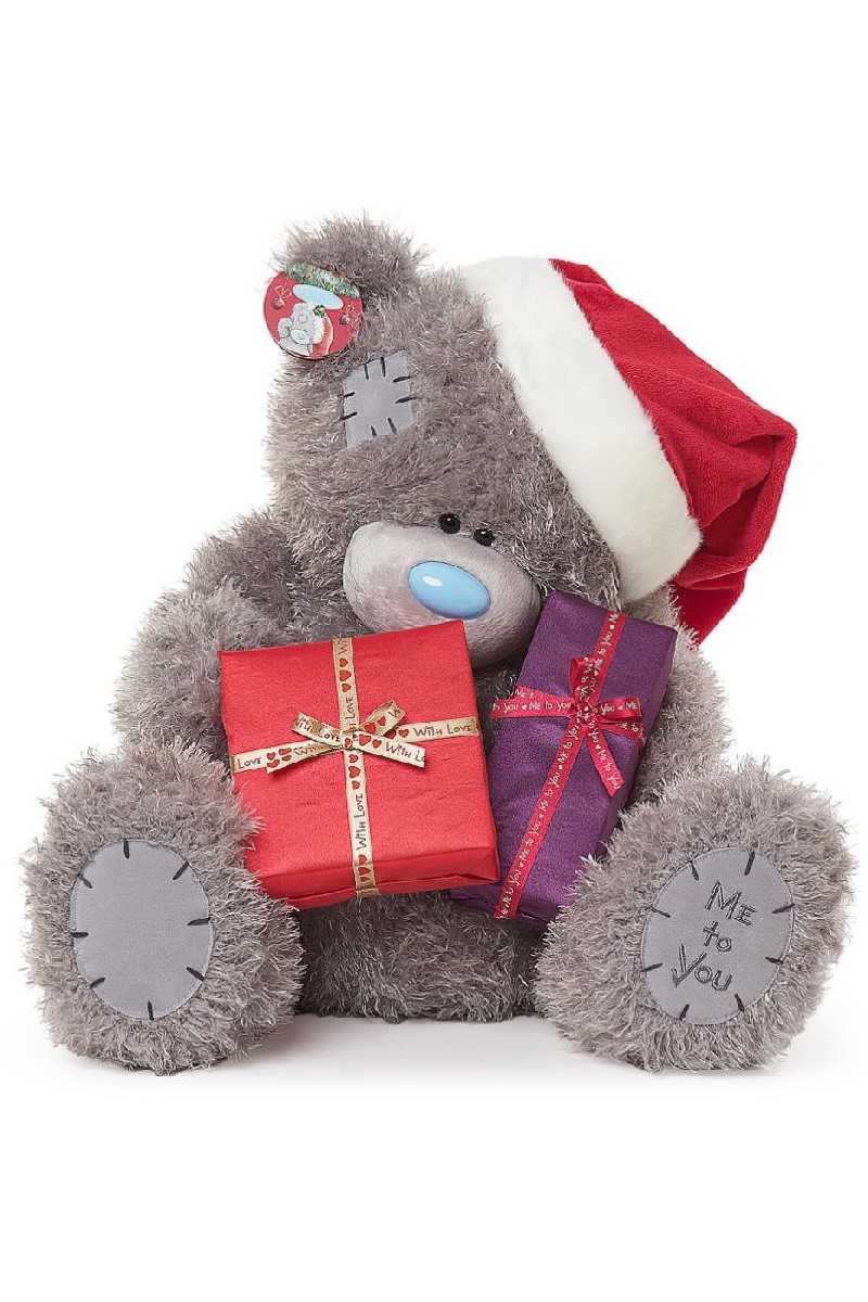 HAT & PRESENTS ><br> TATTY TEDDY