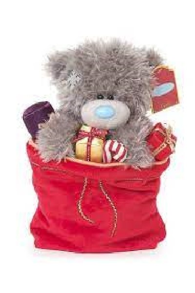 SACK OF PRESENTS <br> TATTY TEDDY