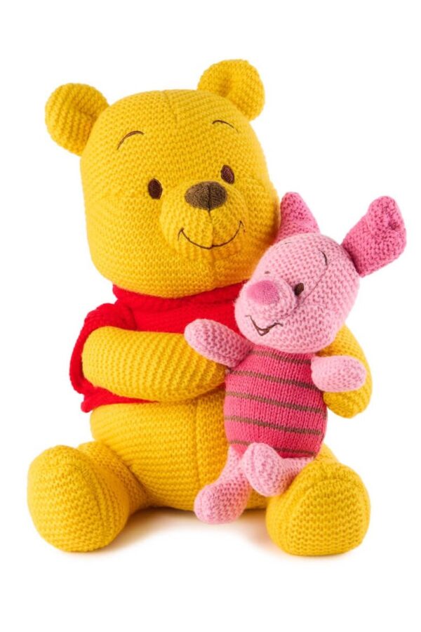 DISNEY POOH & PIGLET <br> KNIT PLUSH
